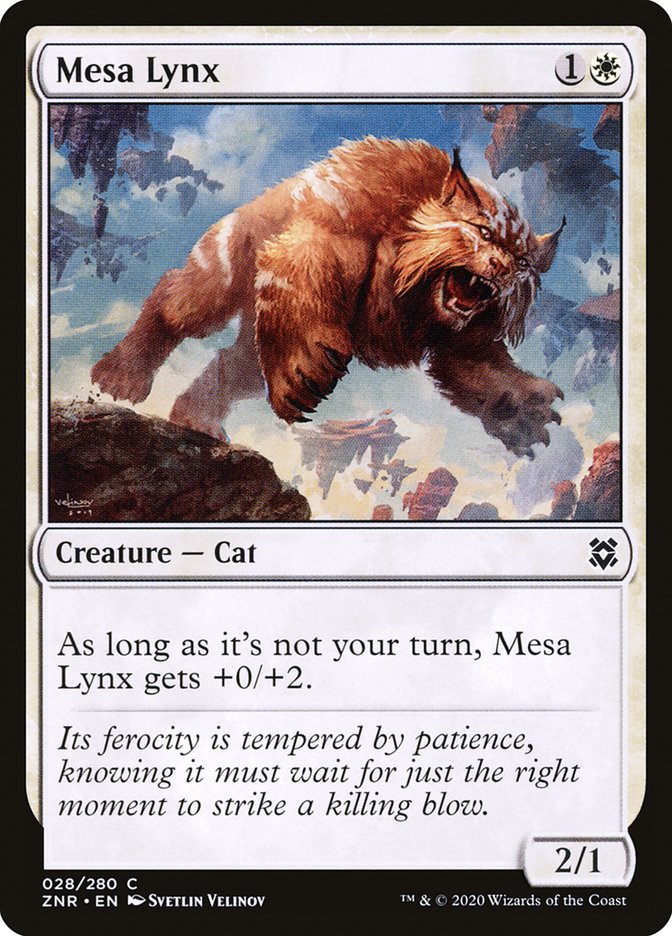 Mesa Lynx 28/280 (Zendikar Rising)  - Foil | Chromatic Games