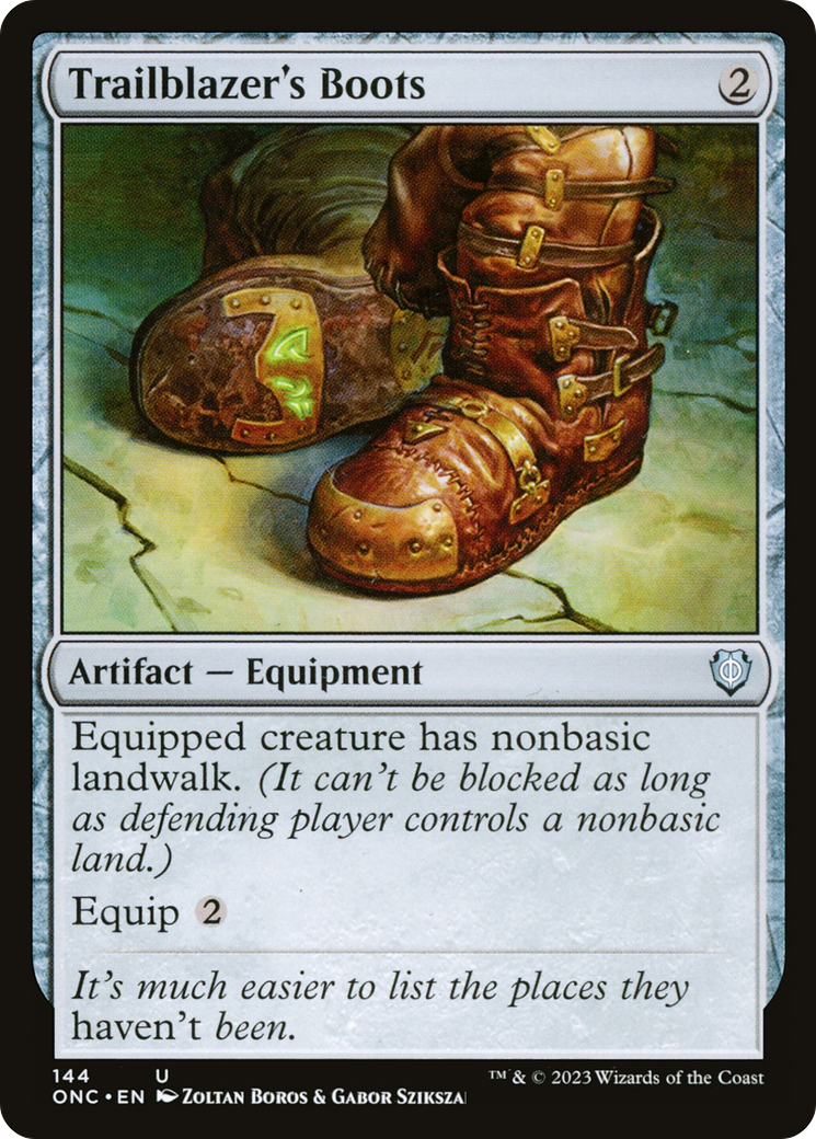 Trailblazer's Boots [Phyrexia: All Will Be One Commander] | Chromatic Games