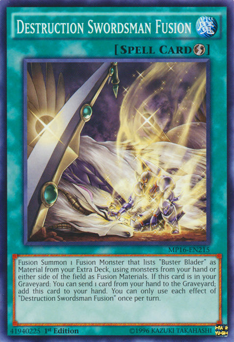 Destruction Swordsman Fusion [MP16-EN215] Common | Chromatic Games