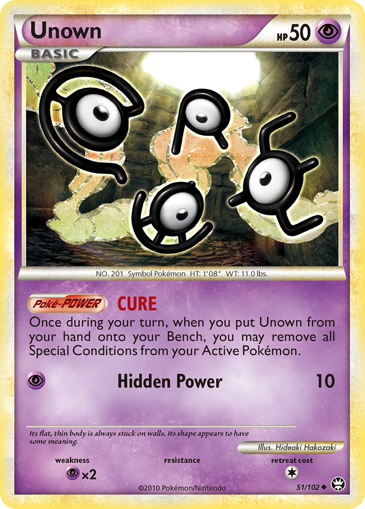 Unown (51/102) [HeartGold & SoulSilver: Triumphant] | Chromatic Games