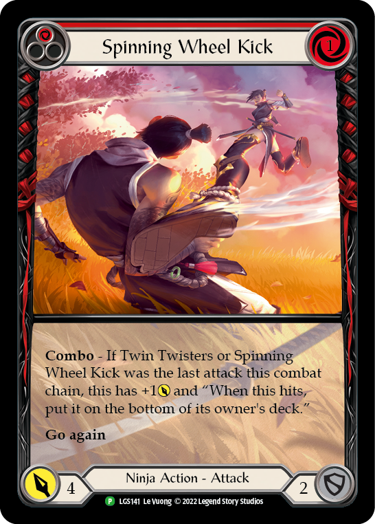 Spinning Wheel Kick (Red) [LGS141] (Promo)  Rainbow Foil | Chromatic Games