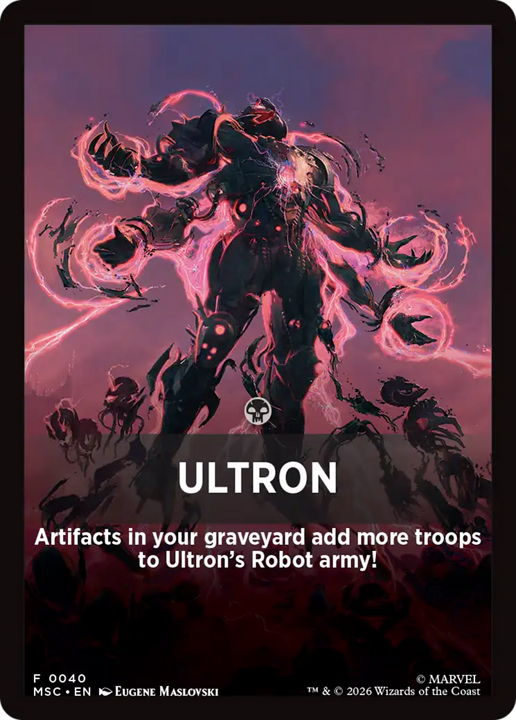 Ultron Theme Card [Marvel Super Heroes Commander] | Chromatic Games