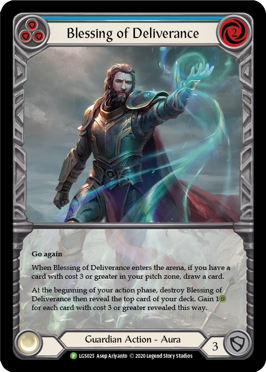 Blessing of Deliverance (Blue) [LGS025] (Promo) | Chromatic Games