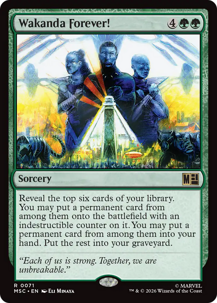Wakanda Forever! (Surge Foil) [Marvel Super Heroes Commander] | Chromatic Games