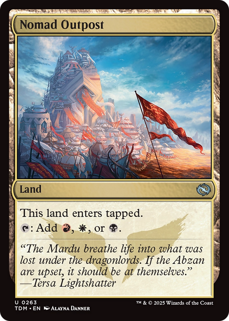 Nomad Outpost [Tarkir: Dragonstorm] | Chromatic Games
