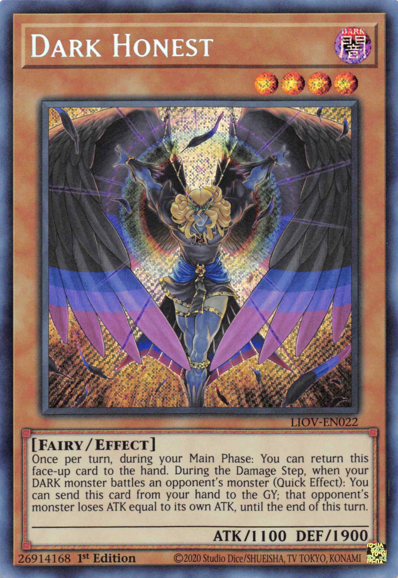 Dark Honest [LIOV-EN022] Secret Rare | Chromatic Games
