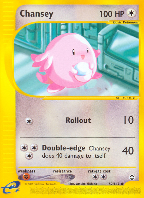 Chansey (69/147) [Aquapolis] | Chromatic Games