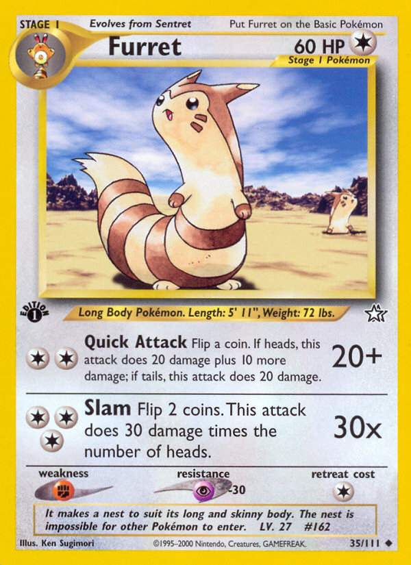 Furret (35/111) [Neo Genesis 1st Edition] | Chromatic Games