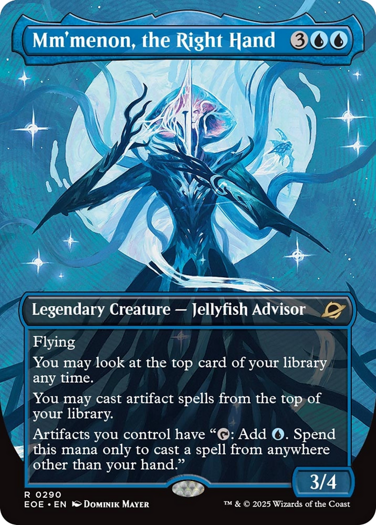 Mm'menon, the Right Hand (Borderless) [Edge of Eternities] | Chromatic Games
