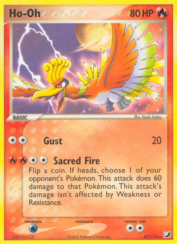 Ho-Oh (27/115) [EX: Unseen Forces] | Chromatic Games