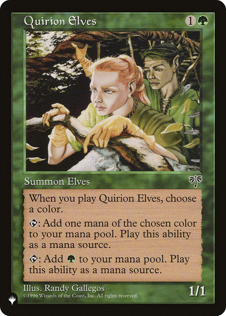 Quirion Elves [The List Reprints] | Chromatic Games