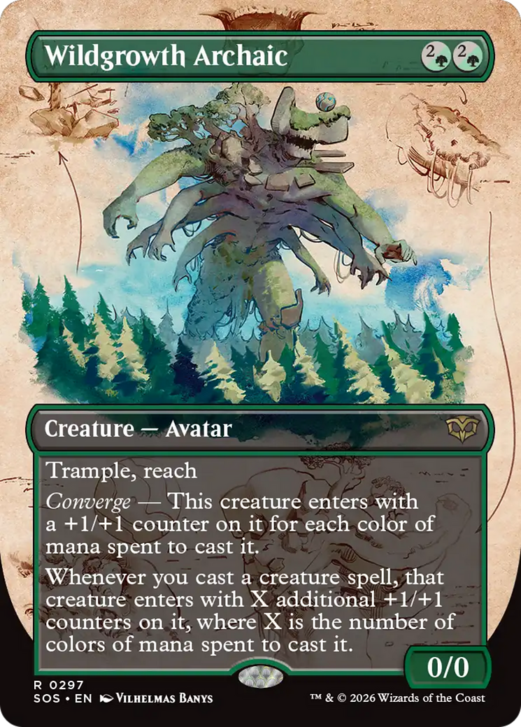 Wildgrowth Archaic (Borderless) [Secrets of Strixhaven] | Chromatic Games
