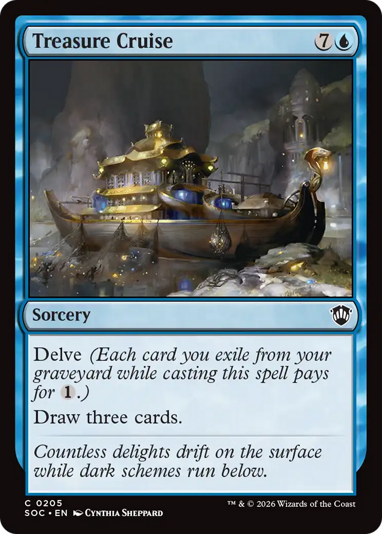 Treasure Cruise [Secrets of Strixhaven Commander] | Chromatic Games