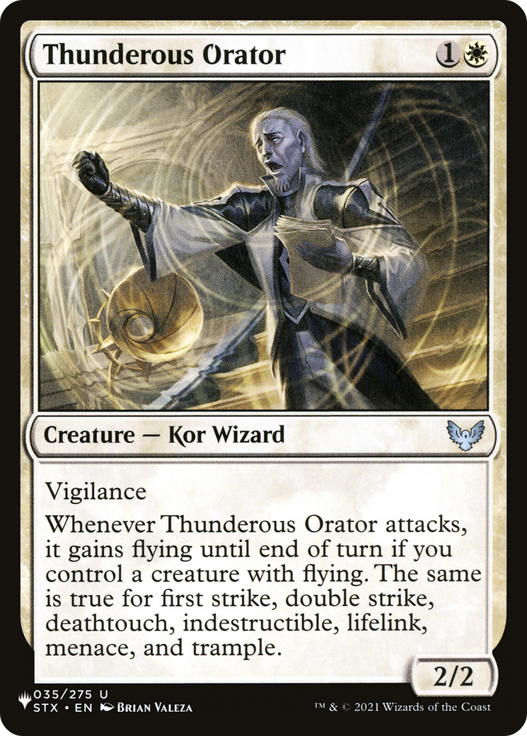 Thunderous Orator [The List Reprints] | Chromatic Games