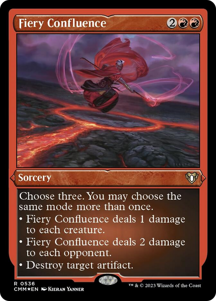 Fiery Confluence (Foil Etched) [Commander Masters] | Chromatic Games