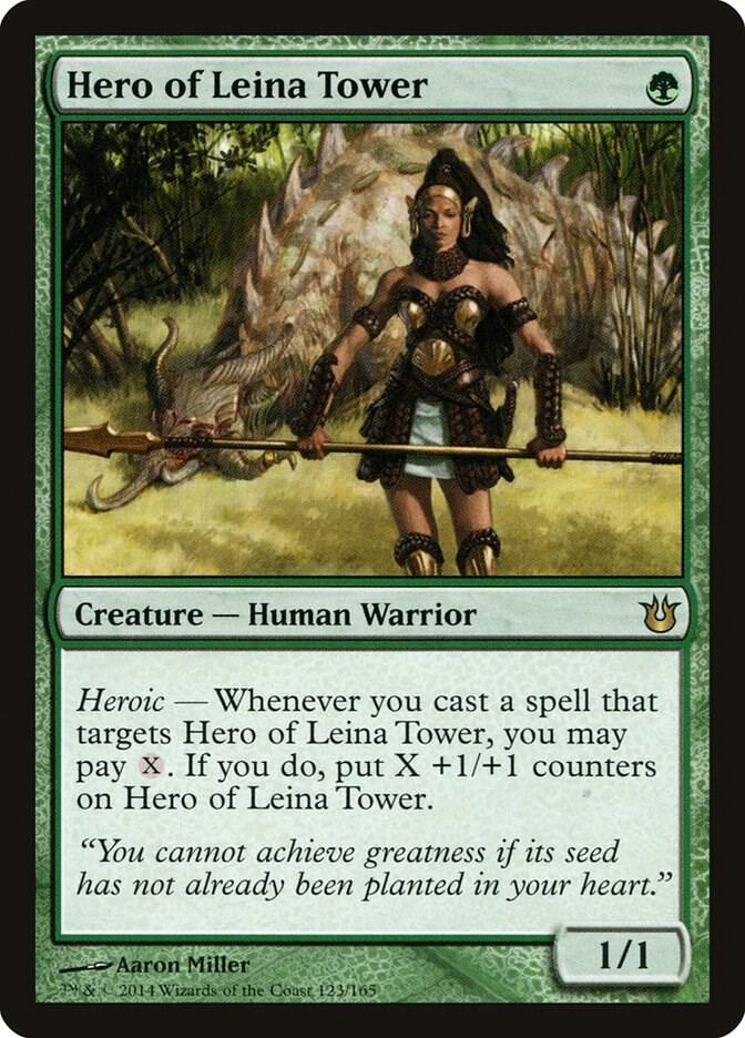 Hero of Leina Tower 123/165 (Born of the Gods)  | Chromatic Games