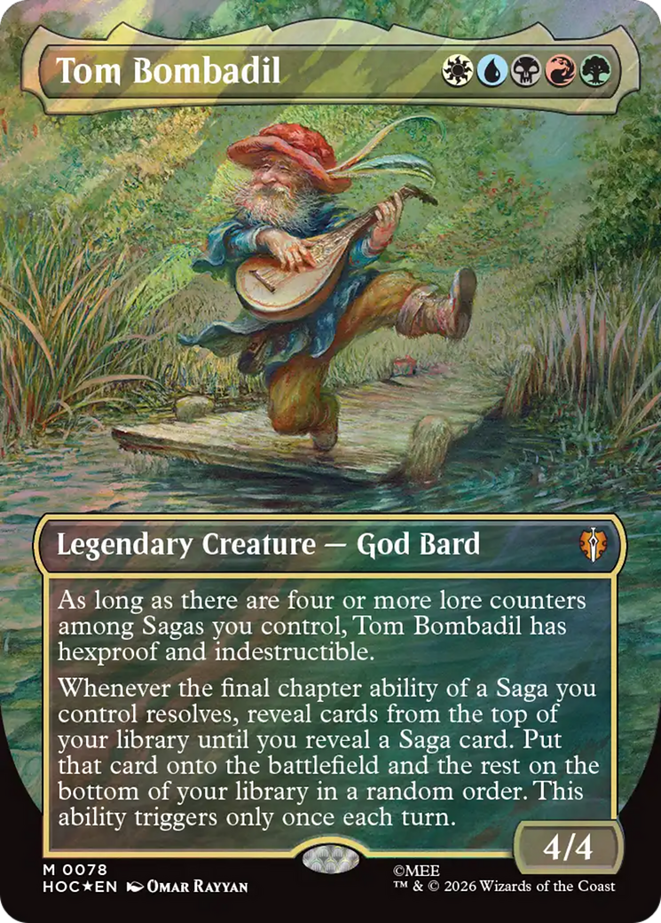 Tom Bombadil (Borderless) (Surge Foil) [The Hobbit] | Chromatic Games