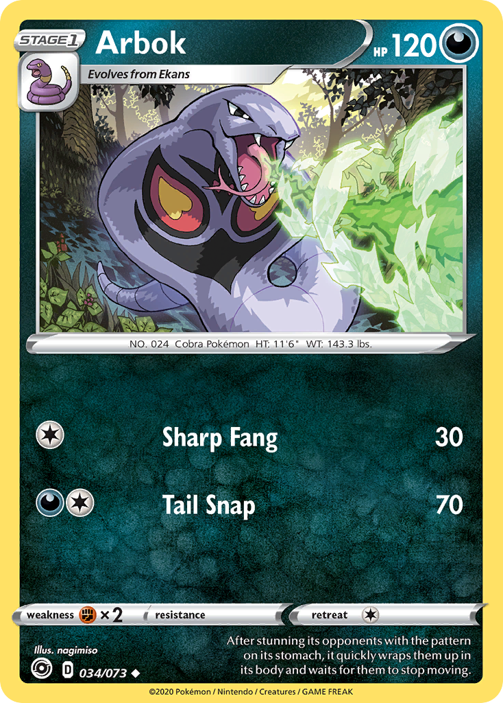 Arbok (034/073) [Sword & Shield: Champion's Path] | Chromatic Games