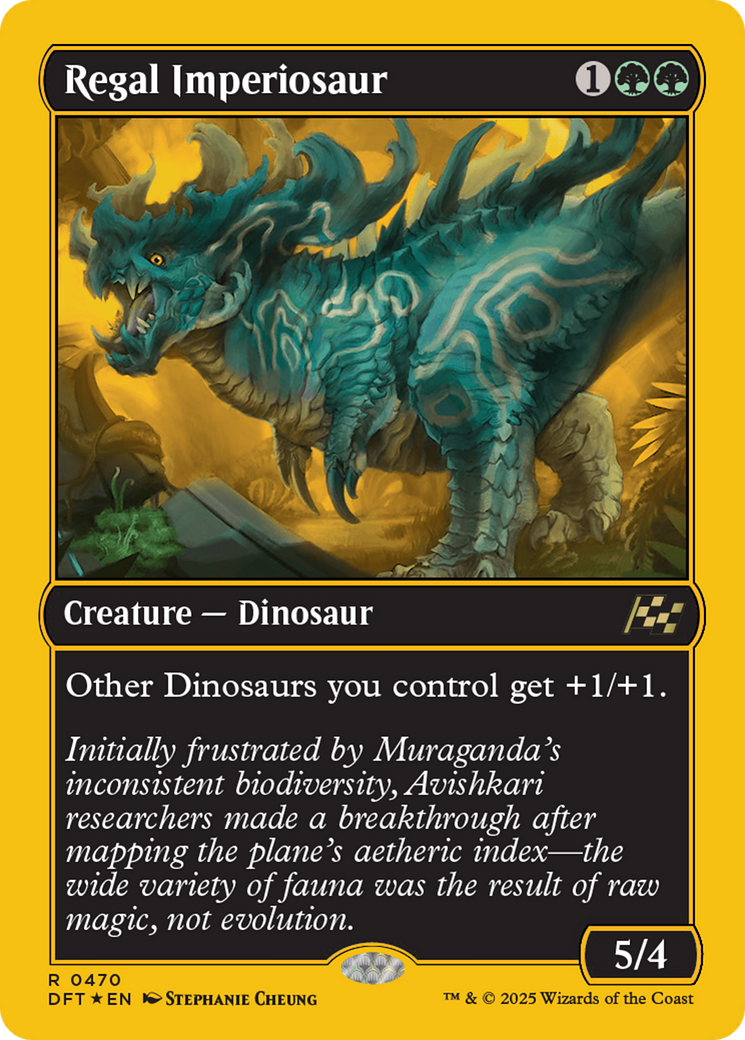 Regal Imperiosaur (First-Place Foil) [Aetherdrift] | Chromatic Games