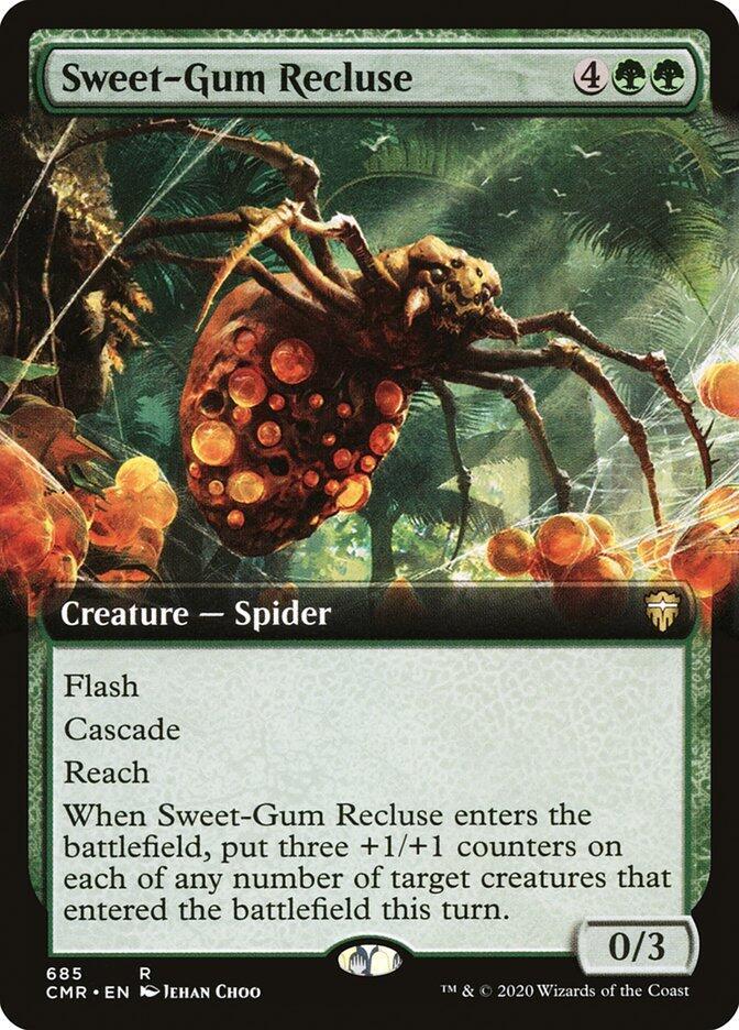 Sweet-Gum Recluse 685 (Commander Legends)  - Extended Art | Chromatic Games