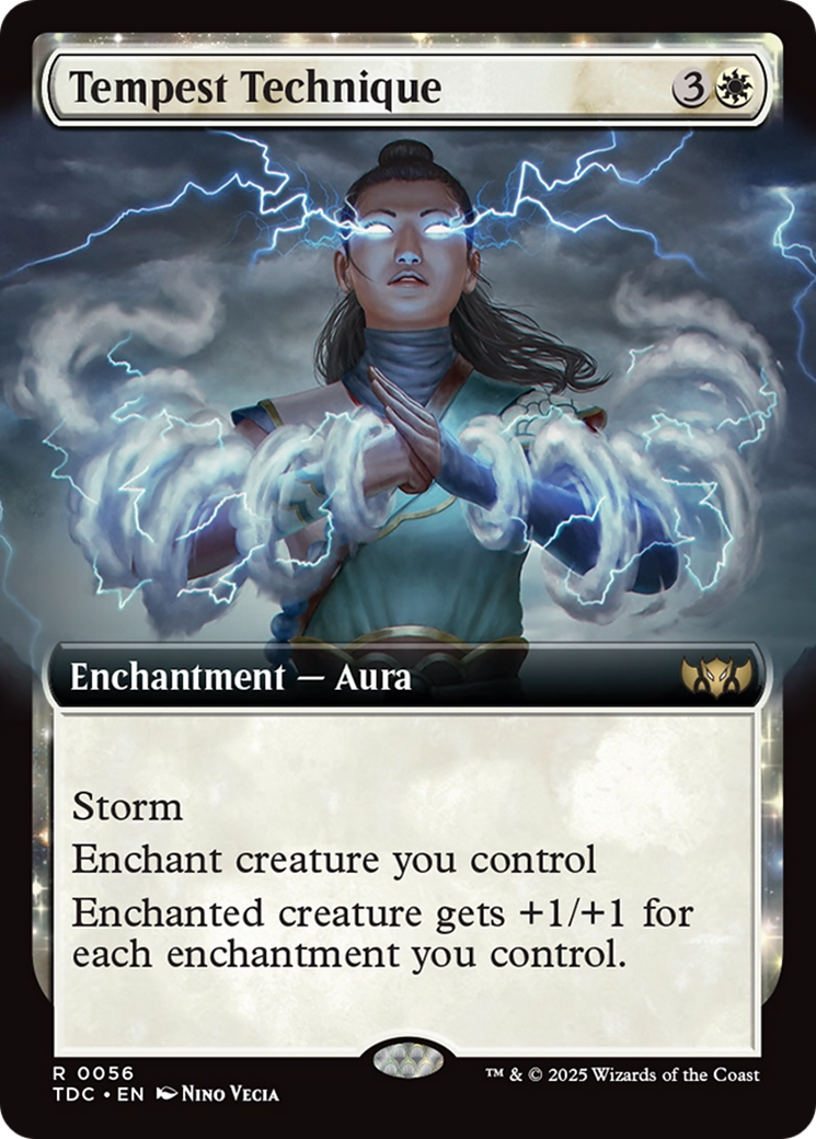 Tempest Technique (Extended Art) [Tarkir: Dragonstorm Commander] | Chromatic Games