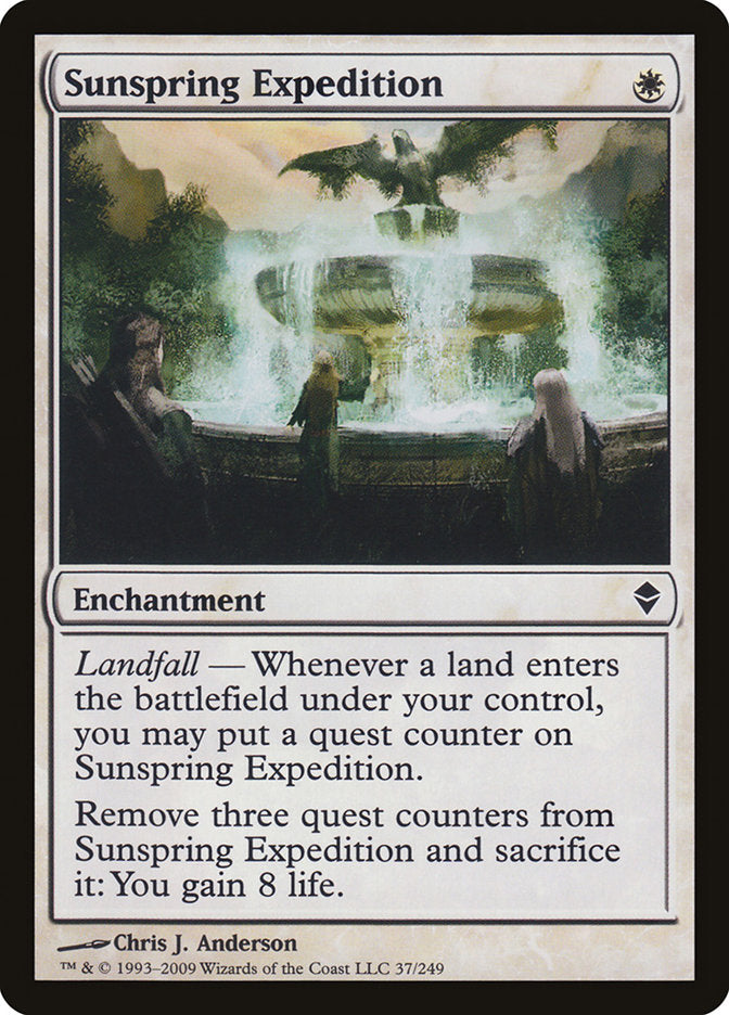 Sunspring Expedition 37/249 (Zendikar)  | Chromatic Games