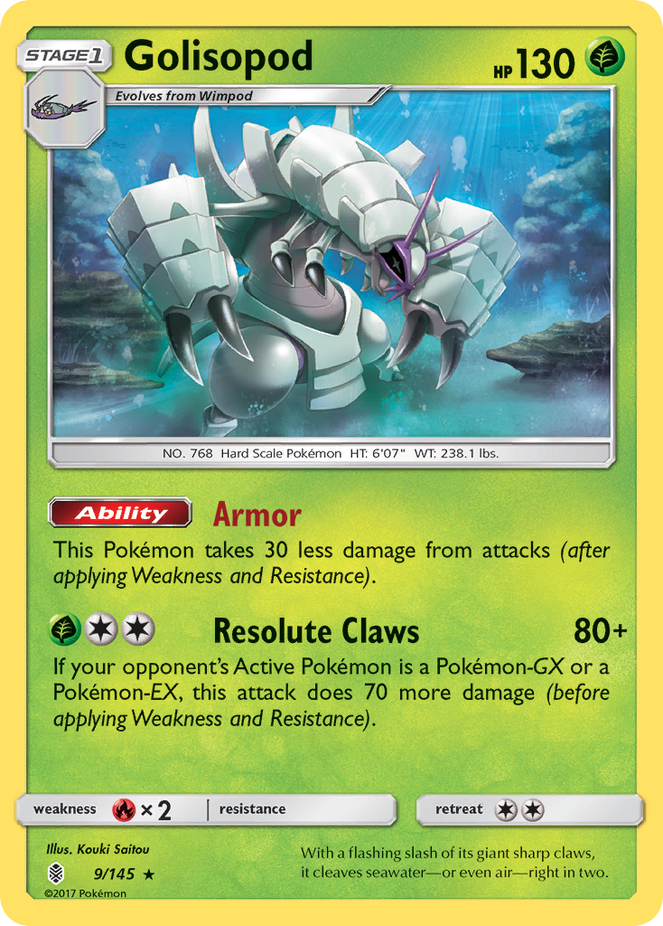 Golisopod (9/145) [Sun & Moon: Guardians Rising] | Chromatic Games