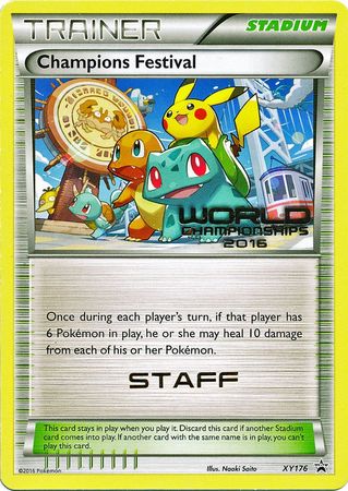 Champions Festival 2016 Staff (XY176) [XY: Black Star Promos] | Chromatic Games