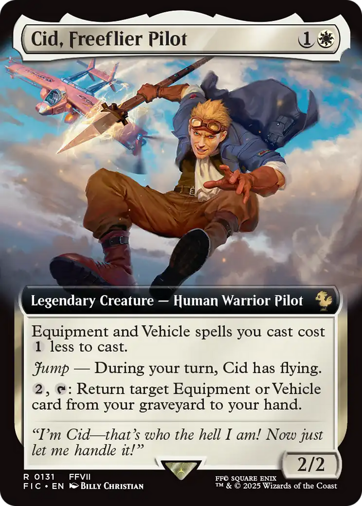 Cid, Freeflier Pilot (Extended Art) [FINAL FANTASY Commander] | Chromatic Games