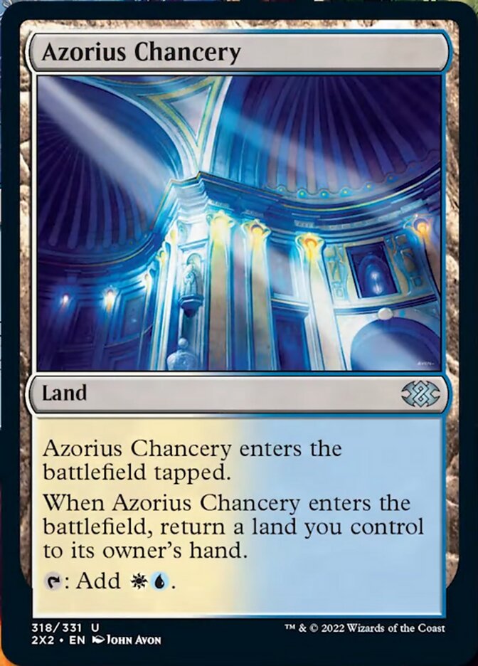 Azorius Chancery [Double Masters 2022] | Chromatic Games