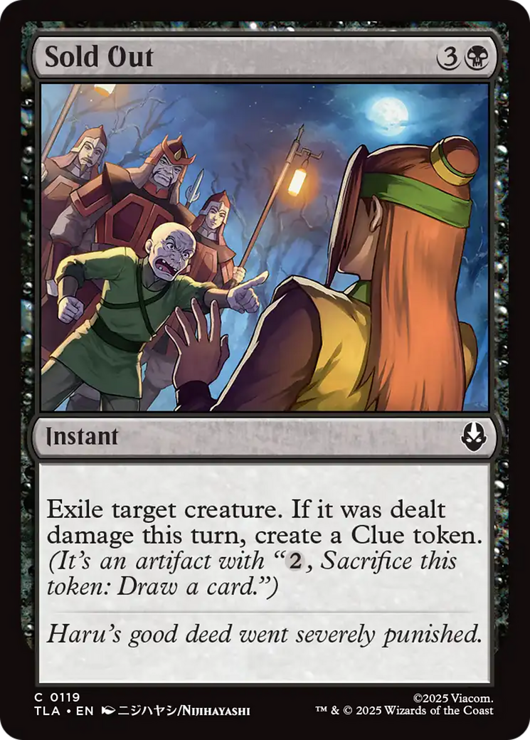 Sold Out [Avatar: The Last Airbender] | Chromatic Games