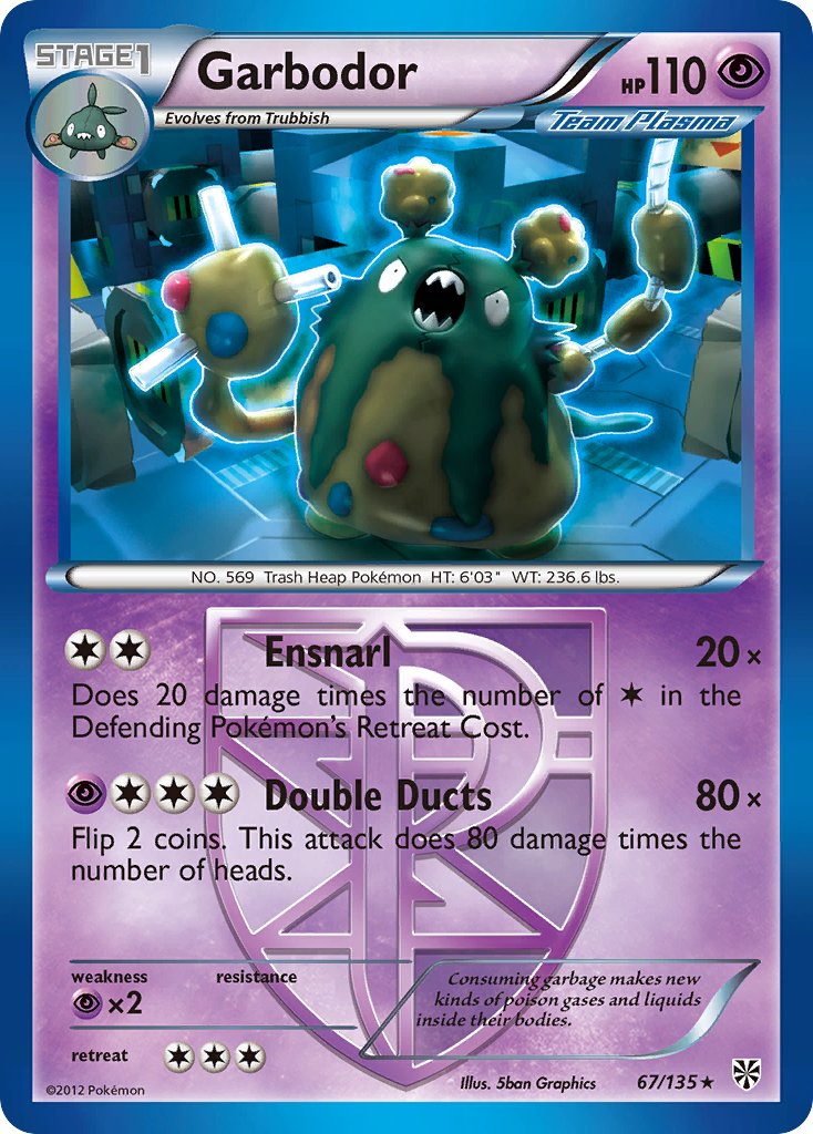 Garbodor (67/135) [Black & White: Plasma Storm] | Chromatic Games