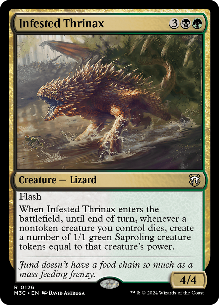 Infested Thrinax [Modern Horizons 3 Commander] | Chromatic Games