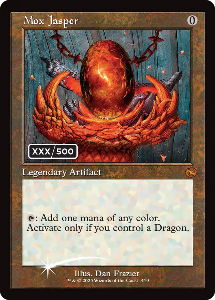Mox Jasper (Serial Numbered) [Tarkir: Dragonstorm] | Chromatic Games