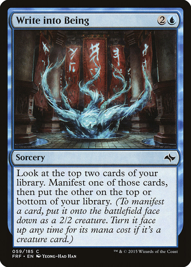 Write into Being 59/185 (Fate Reforged)  | Chromatic Games