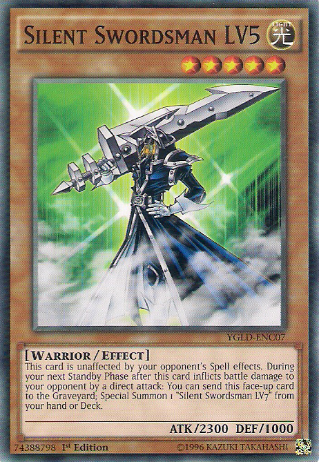 Silent Swordsman LV5 [YGLD-ENC07] Common | Chromatic Games