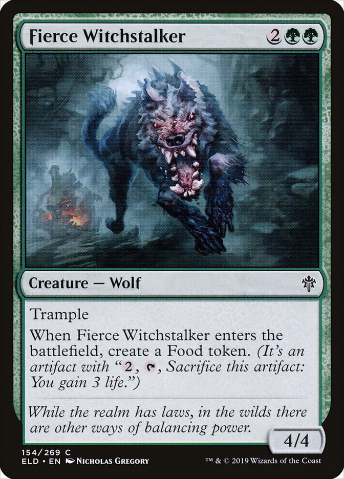 Fierce Witchstalker 154/269 (Throne of Eldraine)  | Chromatic Games