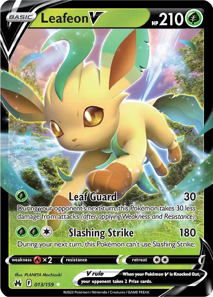 Leafeon V (013/159) [Sword & Shield: Crown Zenith] | Chromatic Games