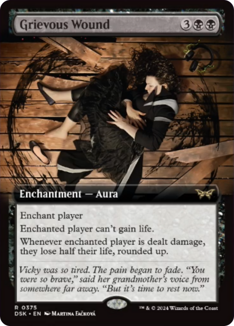 Grievous Wound (Extended Art) [Duskmourn: House of Horror] | Chromatic Games