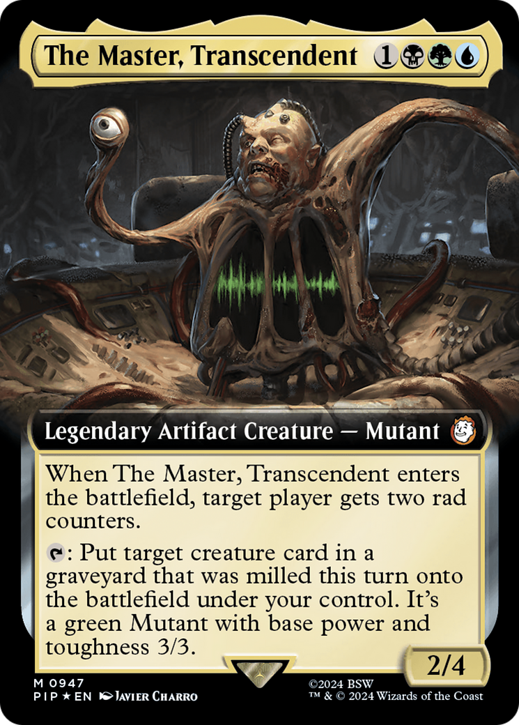 The Master, Transcendent (Extended Art) (Surge Foil) [Fallout] | Chromatic Games