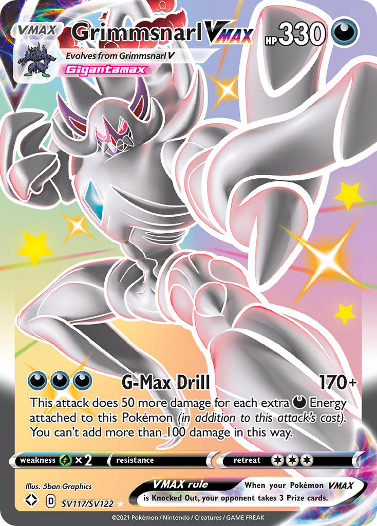 Grimmsnarl VMAX (SV117/SV122) [Sword & Shield: Shining Fates] | Chromatic Games