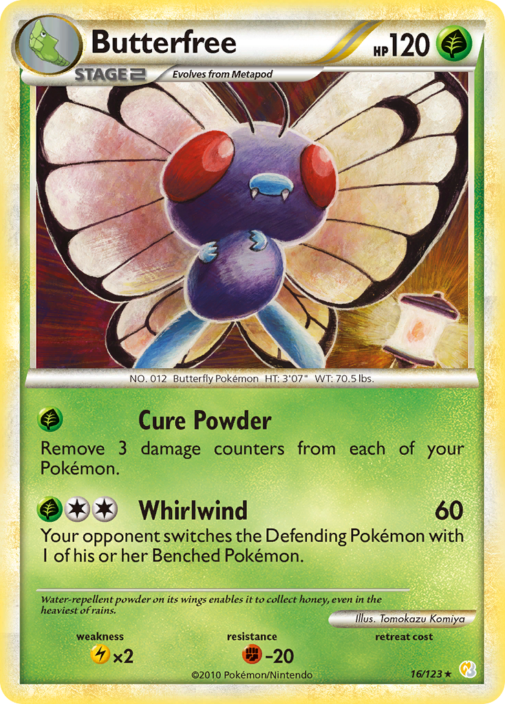 Butterfree (16/123) [HeartGold & SoulSilver: Base Set] | Chromatic Games