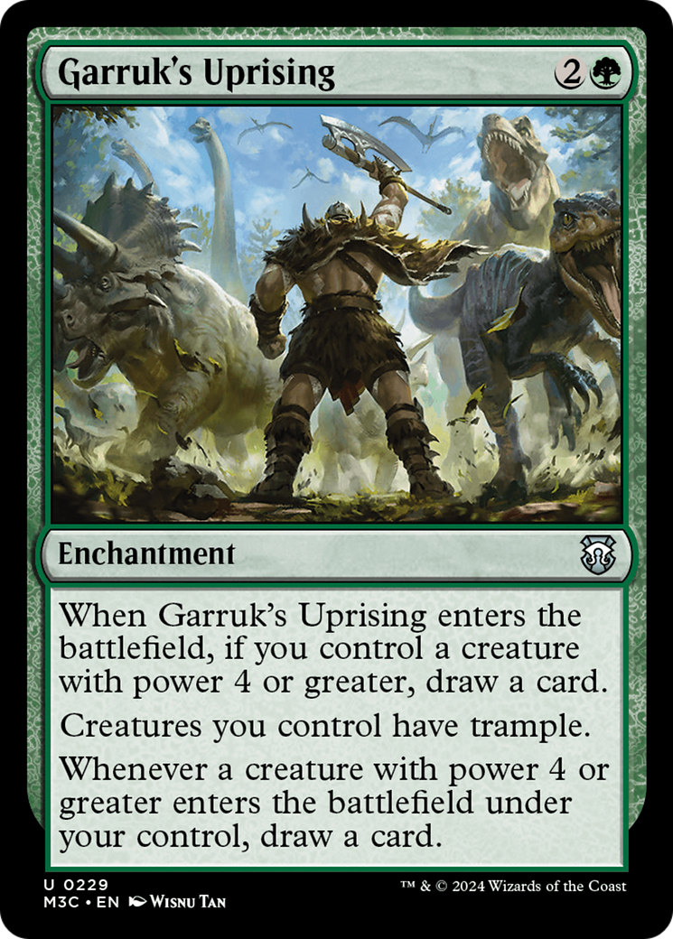 Garruk's Uprising (Ripple Foil) [Modern Horizons 3 Commander] | Chromatic Games