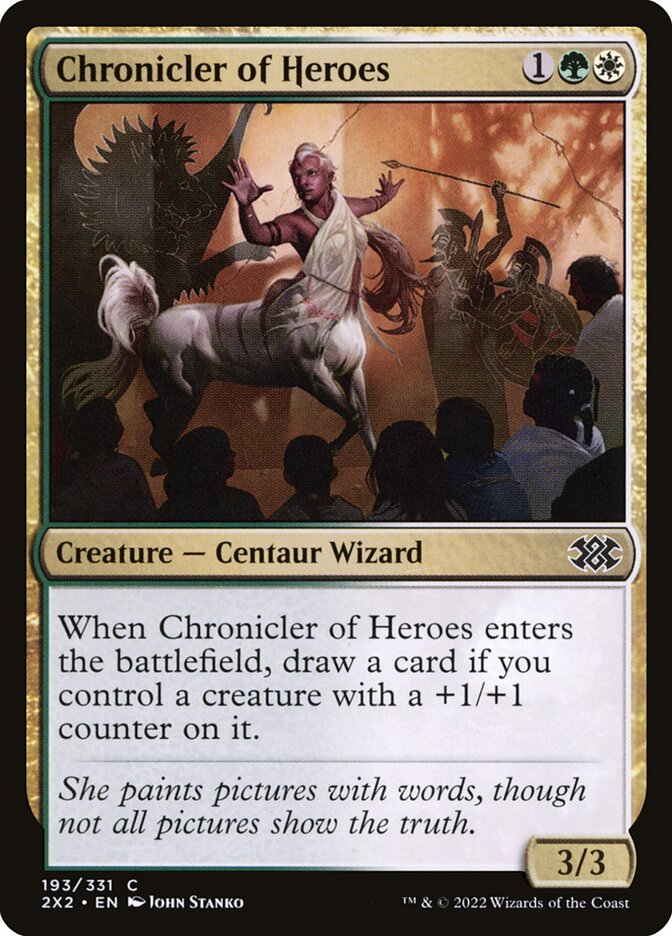 Chronicler of Heroes 193/331 (Double Masters 2022)  | Chromatic Games