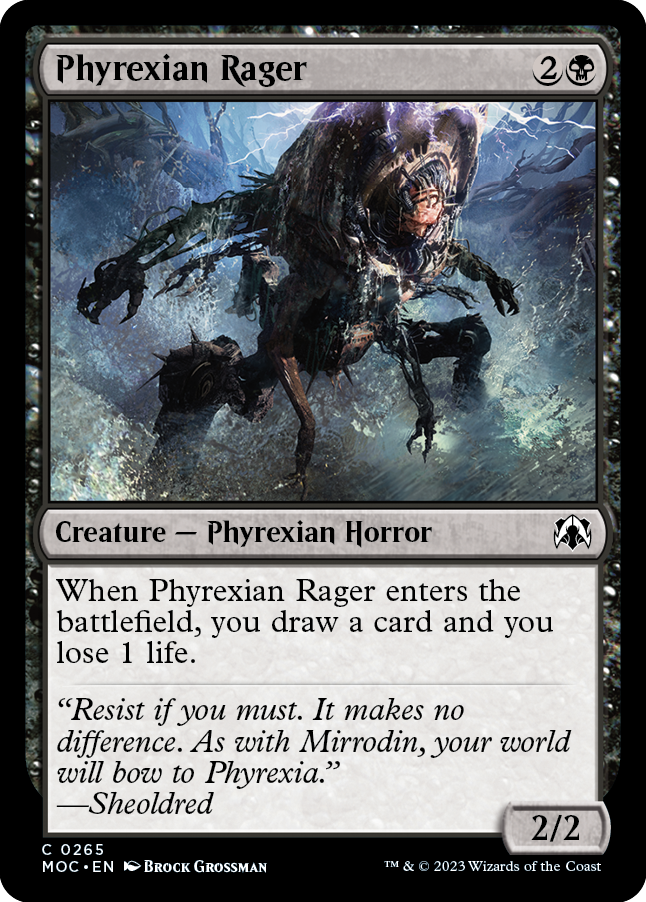 Phyrexian Rager [March of the Machine Commander] | Chromatic Games