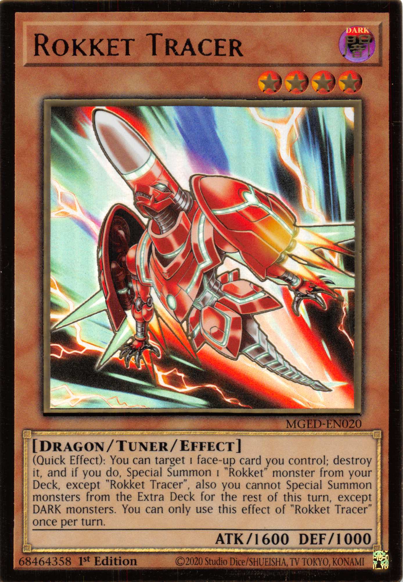 Rokket Tracer [MGED-EN020] Gold Rare | Chromatic Games