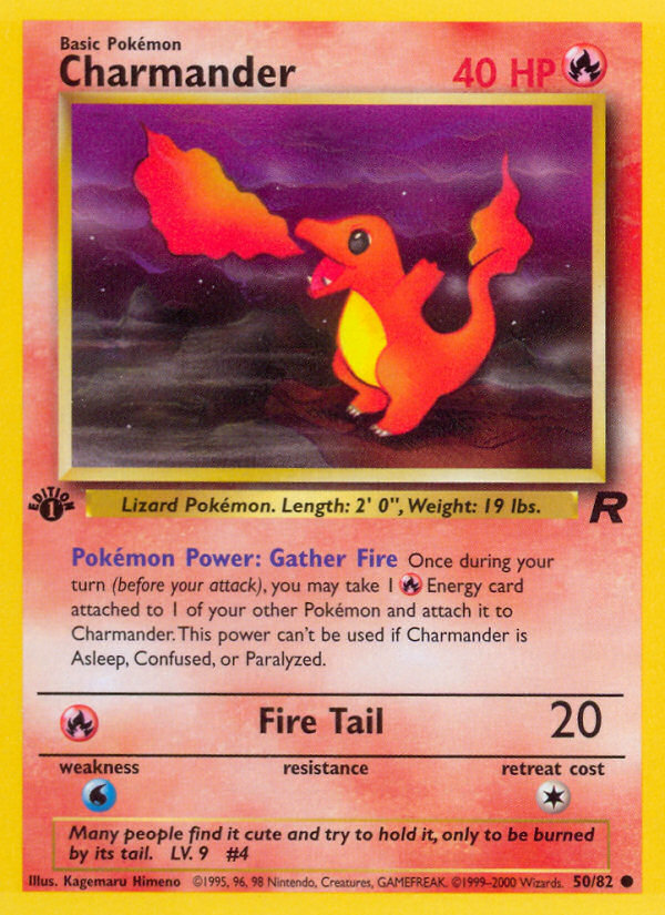 Charmander (50/82) [Team Rocket 1st Edition] | Chromatic Games