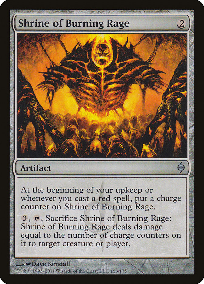 Shrine of Burning Rage 153/175 (New Phyrexia)  | Chromatic Games