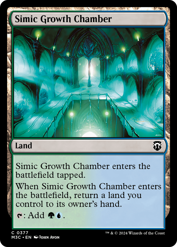 Simic Growth Chamber (Ripple Foil) [Modern Horizons 3 Commander] | Chromatic Games