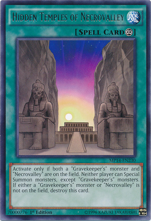 Hidden Temples of Necrovalley [MP14-EN230] Rare | Chromatic Games
